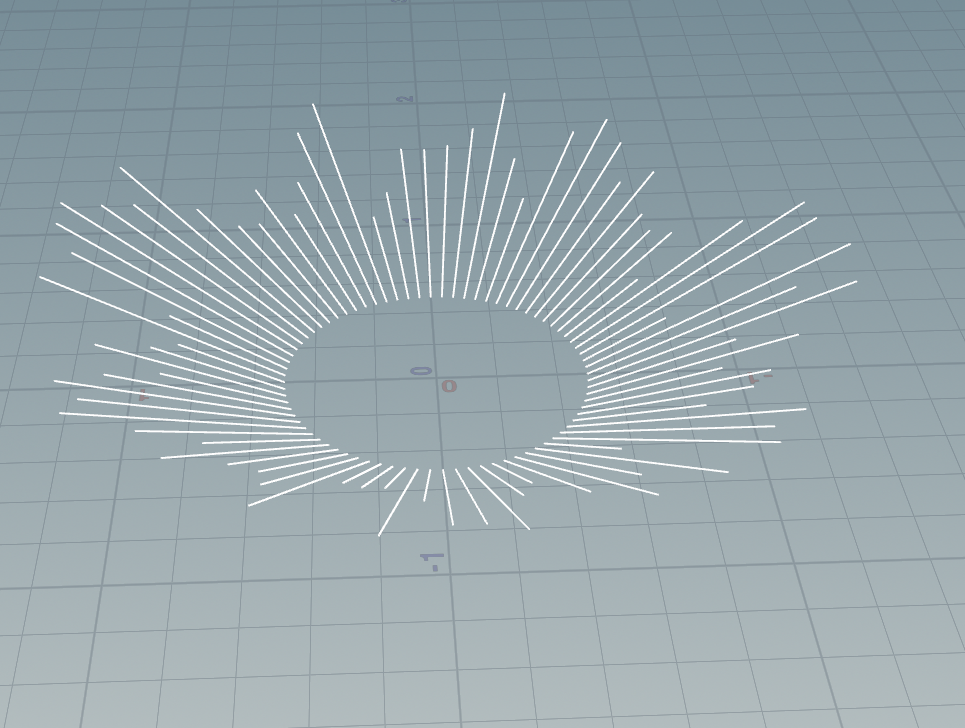 Base circle curve in Houdini viewport
